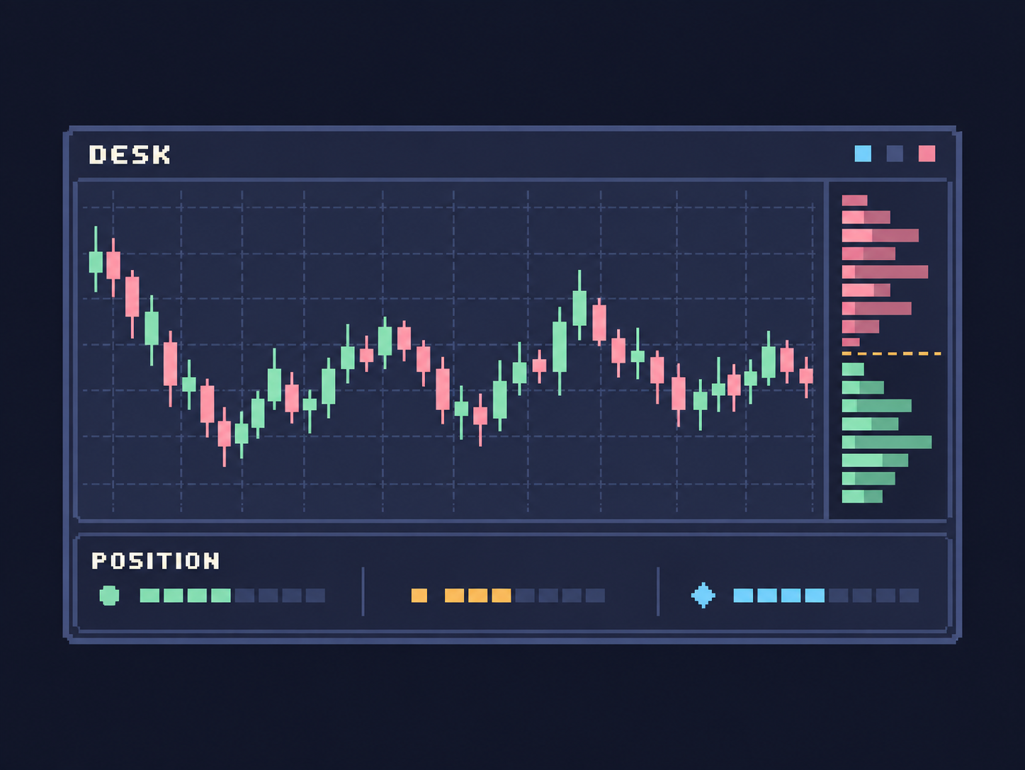 A 16-bit Desk candlestick position terminal schematic